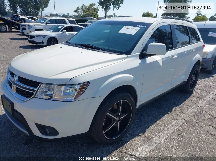 2017 Dodge Journey Sxt VIN: 3C4PDCBG1HT527994 Lot: 40048516