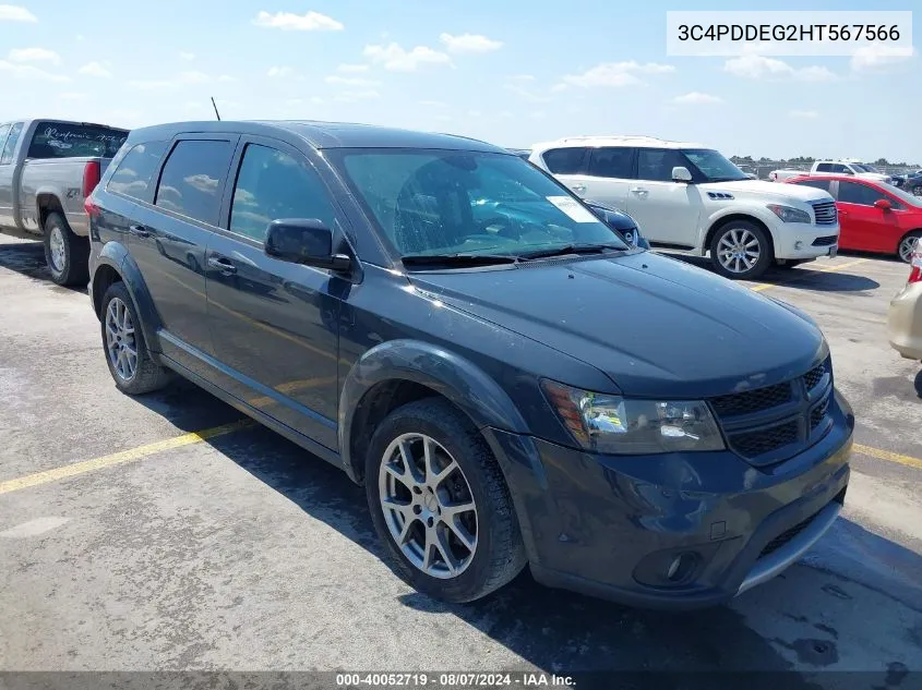 2017 Dodge Journey Gt Awd VIN: 3C4PDDEG2HT567566 Lot: 40052719