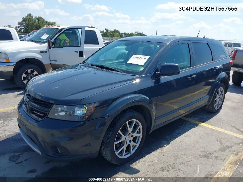 2017 Dodge Journey Gt Awd VIN: 3C4PDDEG2HT567566 Lot: 40052719