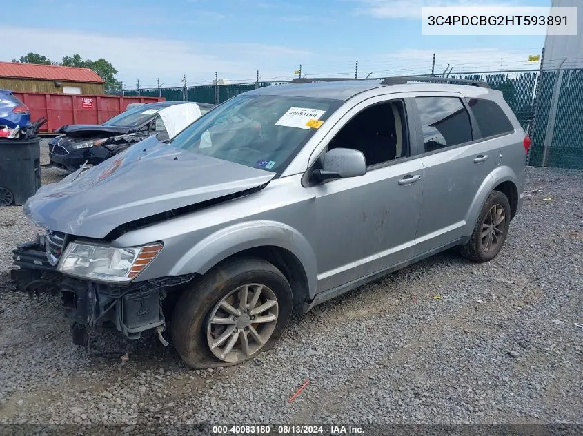 3C4PDCBG2HT593891 2017 Dodge Journey Sxt