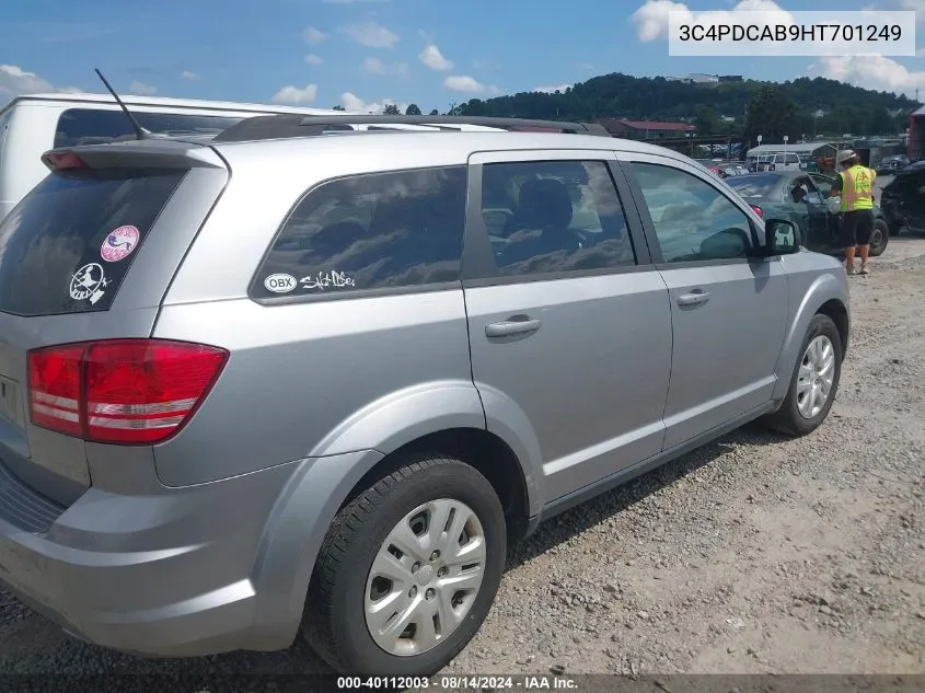 3C4PDCAB9HT701249 2017 Dodge Journey Se