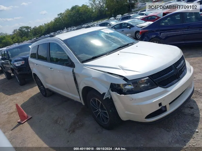 2017 Dodge Journey Se VIN: 3C4PDCAB8HT709102 Lot: 40119018