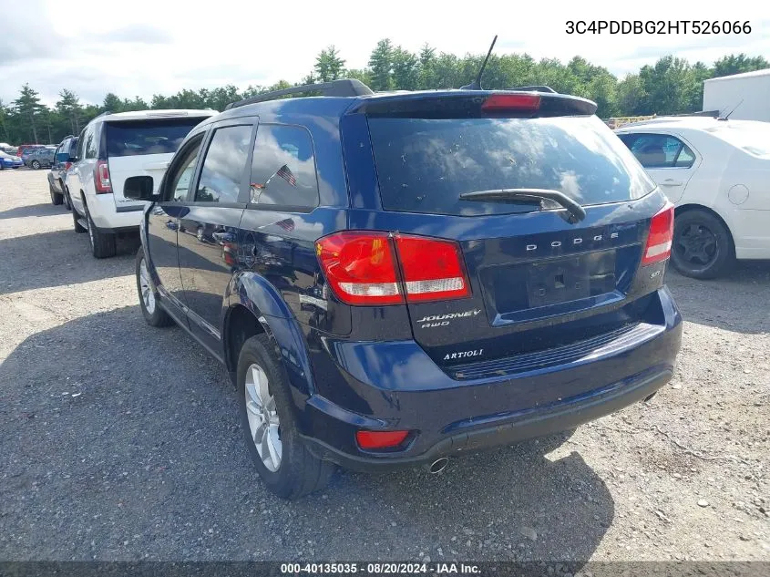 3C4PDDBG2HT526066 2017 Dodge Journey Sxt Awd