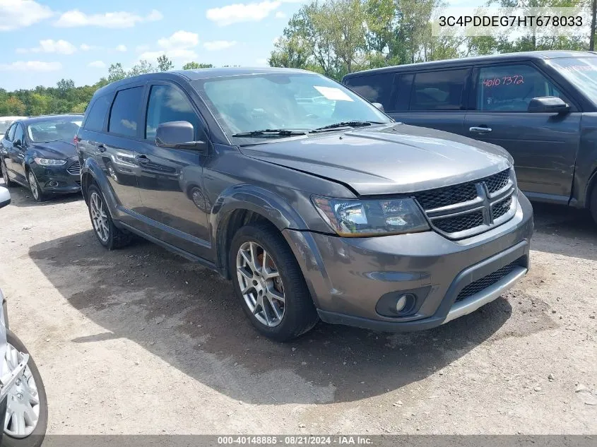 2017 Dodge Journey Gt Awd VIN: 3C4PDDEG7HT678033 Lot: 40148885