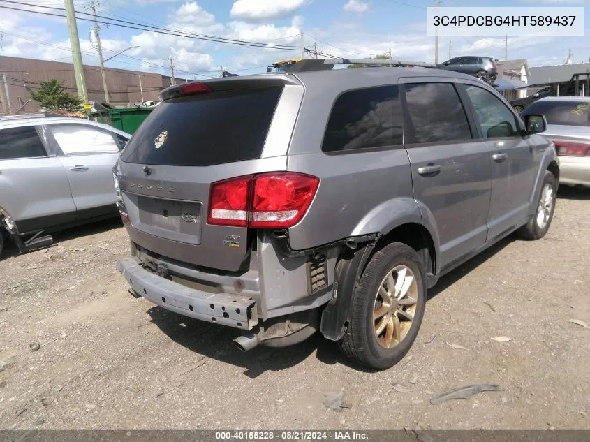 2017 Dodge Journey Sxt VIN: 3C4PDCBG4HT589437 Lot: 40155228