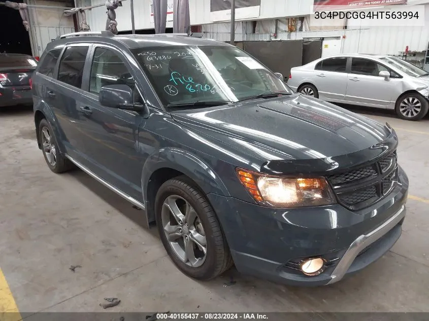 2017 Dodge Journey Crossroad Plus VIN: 3C4PDCGG4HT563994 Lot: 40155437