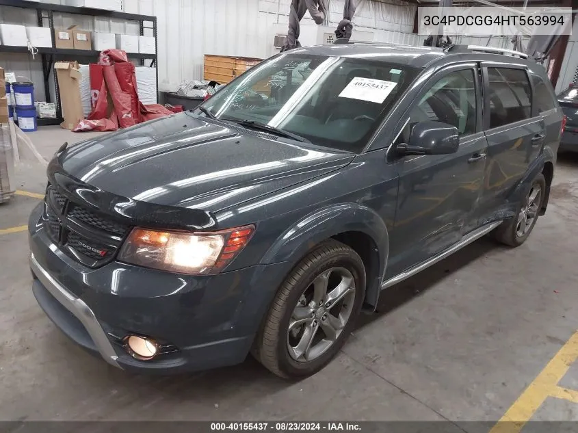 2017 Dodge Journey Crossroad Plus VIN: 3C4PDCGG4HT563994 Lot: 40155437