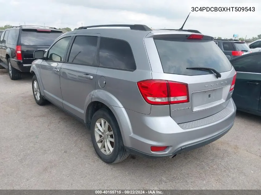 2017 Dodge Journey Sxt VIN: 3C4PDCBGXHT509543 Lot: 40155715