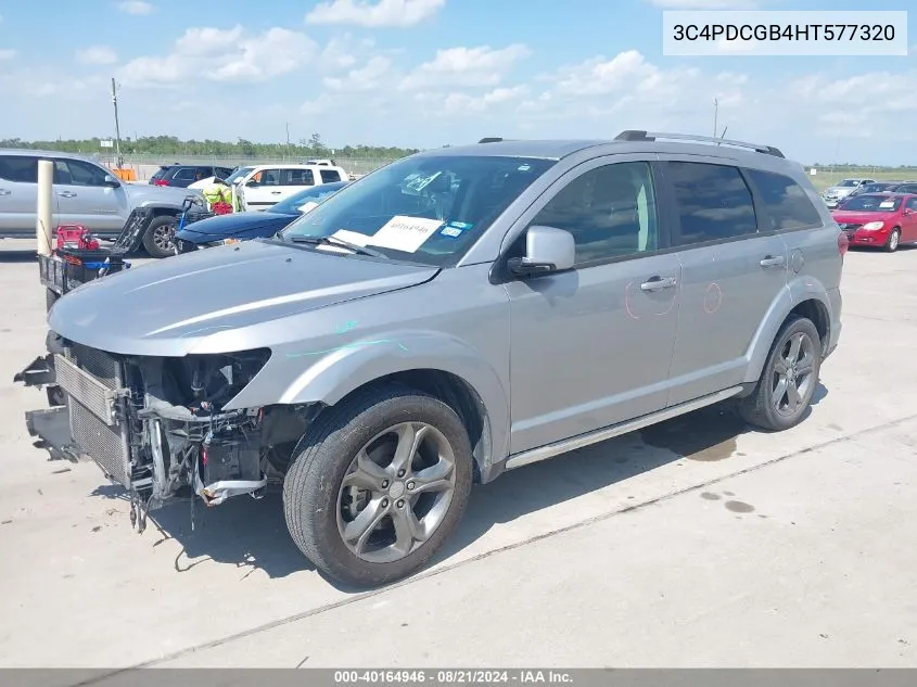 2017 Dodge Journey Crossroad VIN: 3C4PDCGB4HT577320 Lot: 40164946