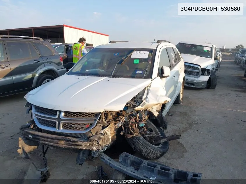 2017 Dodge Journey Sxt VIN: 3C4PDCBG0HT530580 Lot: 40175195