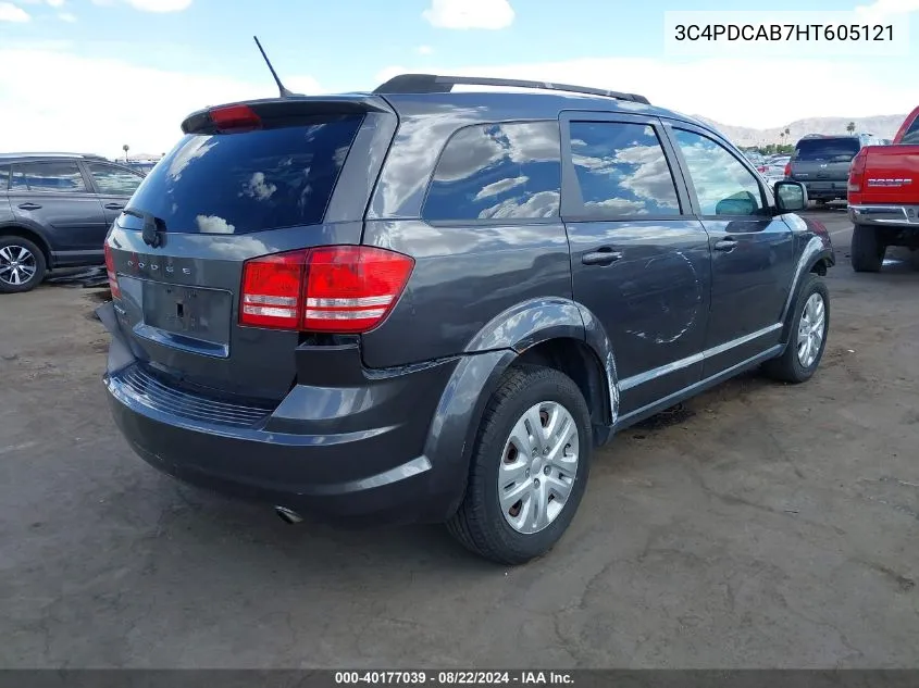 3C4PDCAB7HT605121 2017 Dodge Journey Se