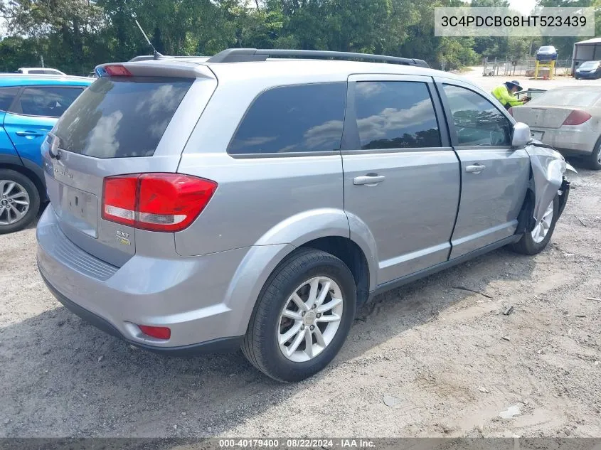 2017 Dodge Journey Sxt VIN: 3C4PDCBG8HT523439 Lot: 40179400