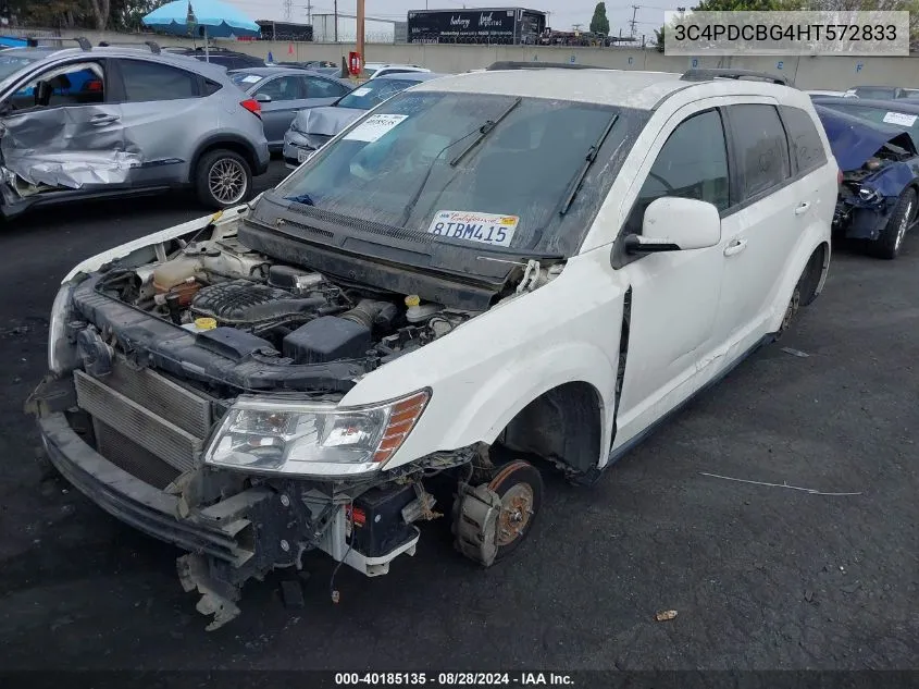 2017 Dodge Journey Sxt VIN: 3C4PDCBG4HT572833 Lot: 40185135