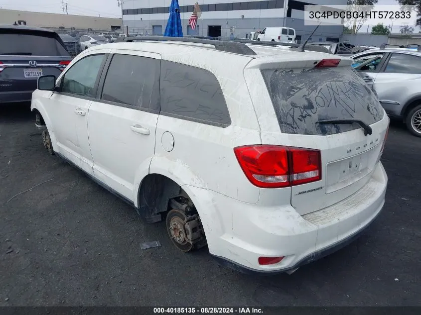 2017 Dodge Journey Sxt VIN: 3C4PDCBG4HT572833 Lot: 40185135