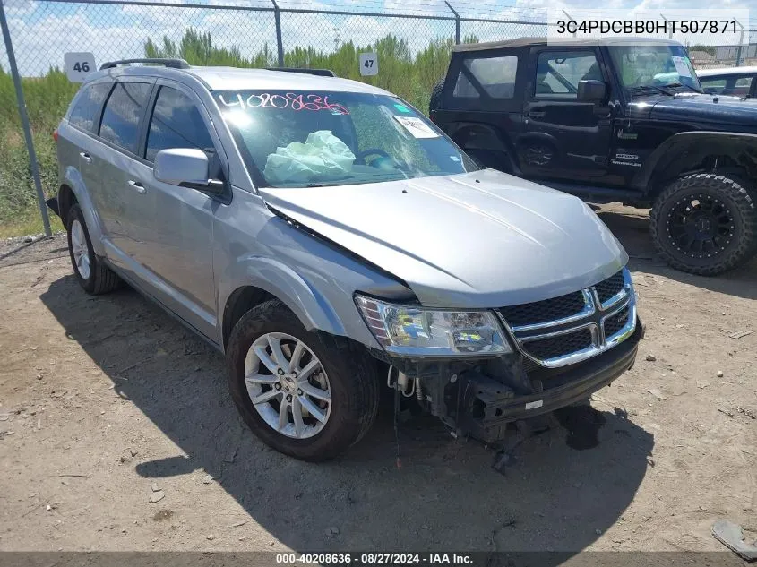 2017 Dodge Journey Sxt VIN: 3C4PDCBB0HT507871 Lot: 40208636