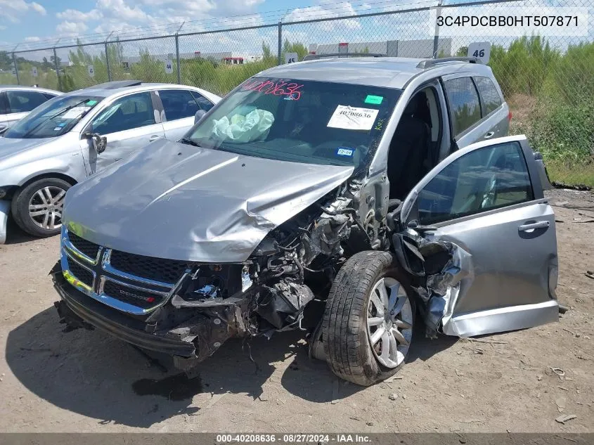 2017 Dodge Journey Sxt VIN: 3C4PDCBB0HT507871 Lot: 40208636