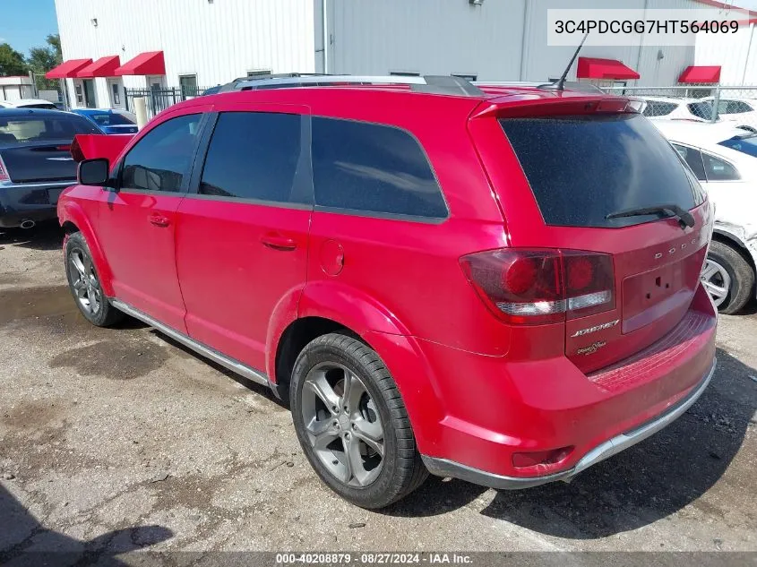 2017 Dodge Journey Crossroad Plus VIN: 3C4PDCGG7HT564069 Lot: 40208879