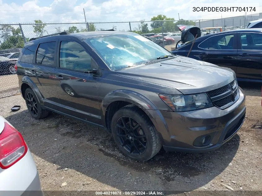 2017 Dodge Journey Gt Awd VIN: 3C4PDDEG3HT704174 Lot: 40219878