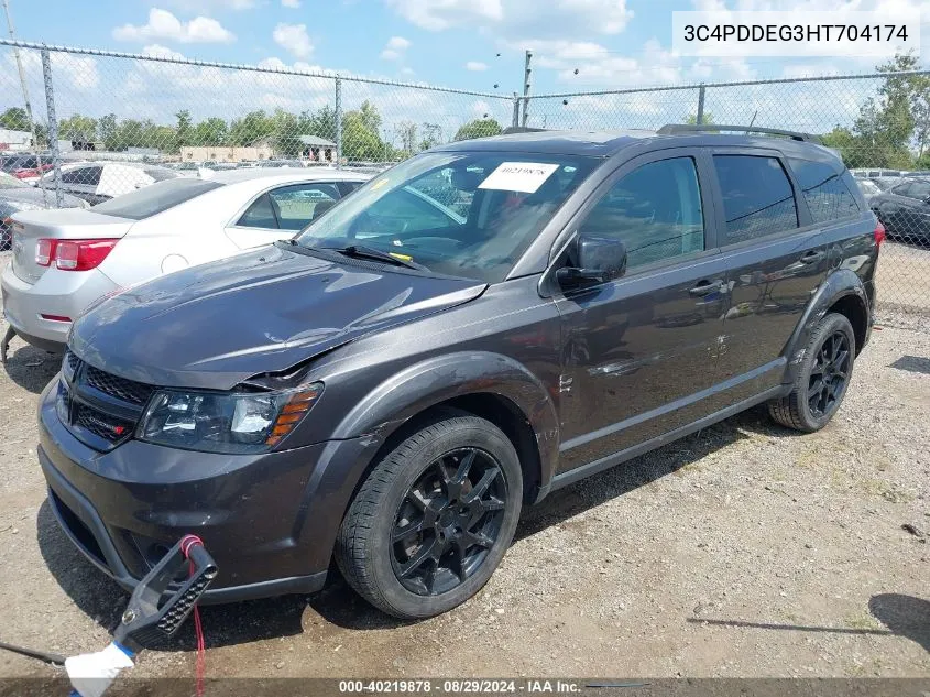 2017 Dodge Journey Gt Awd VIN: 3C4PDDEG3HT704174 Lot: 40219878