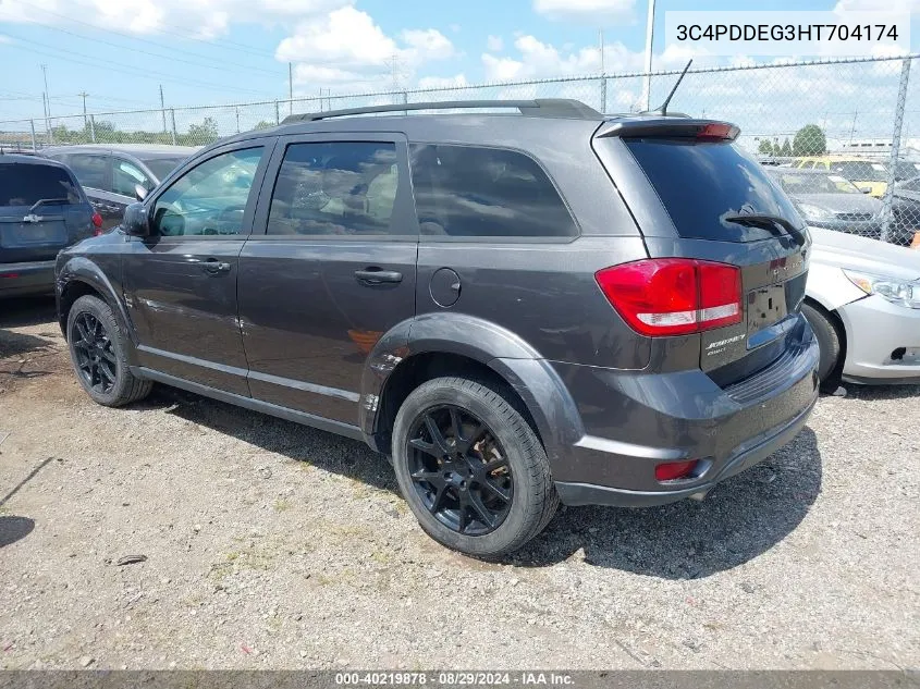 2017 Dodge Journey Gt Awd VIN: 3C4PDDEG3HT704174 Lot: 40219878