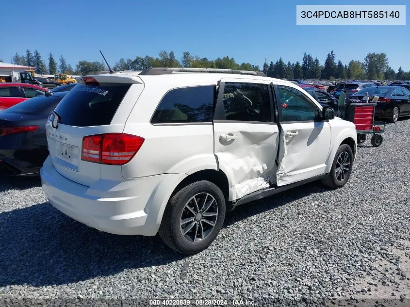 3C4PDCAB8HT585140 2017 Dodge Journey Se