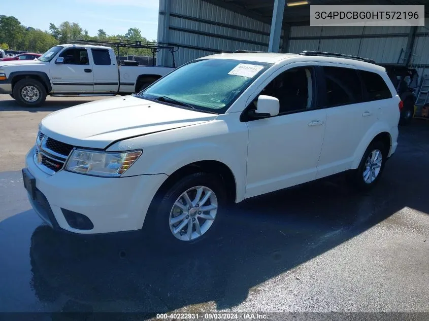 2017 Dodge Journey Sxt VIN: 3C4PDCBG0HT572196 Lot: 40222931