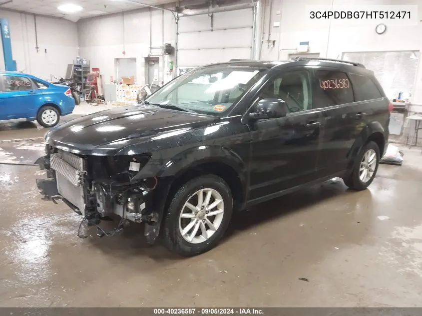 2017 Dodge Journey Sxt Awd VIN: 3C4PDDBG7HT512471 Lot: 40236587