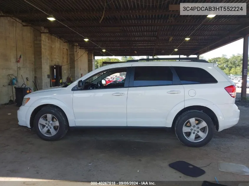 2017 Dodge Journey Se VIN: 3C4PDCAB3HT552224 Lot: 40267518