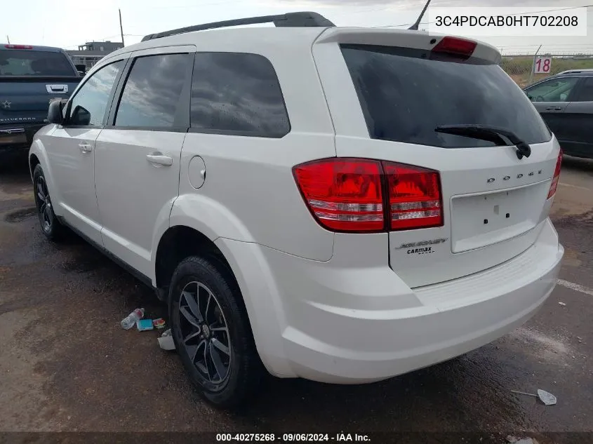 3C4PDCAB0HT702208 2017 Dodge Journey Se