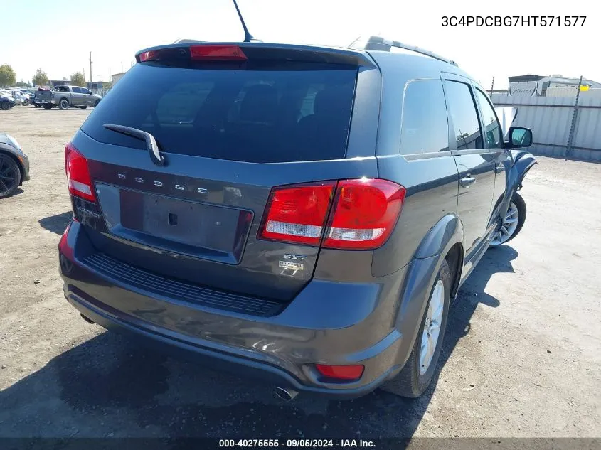 2017 Dodge Journey Sxt VIN: 3C4PDCBG7HT571577 Lot: 40275555