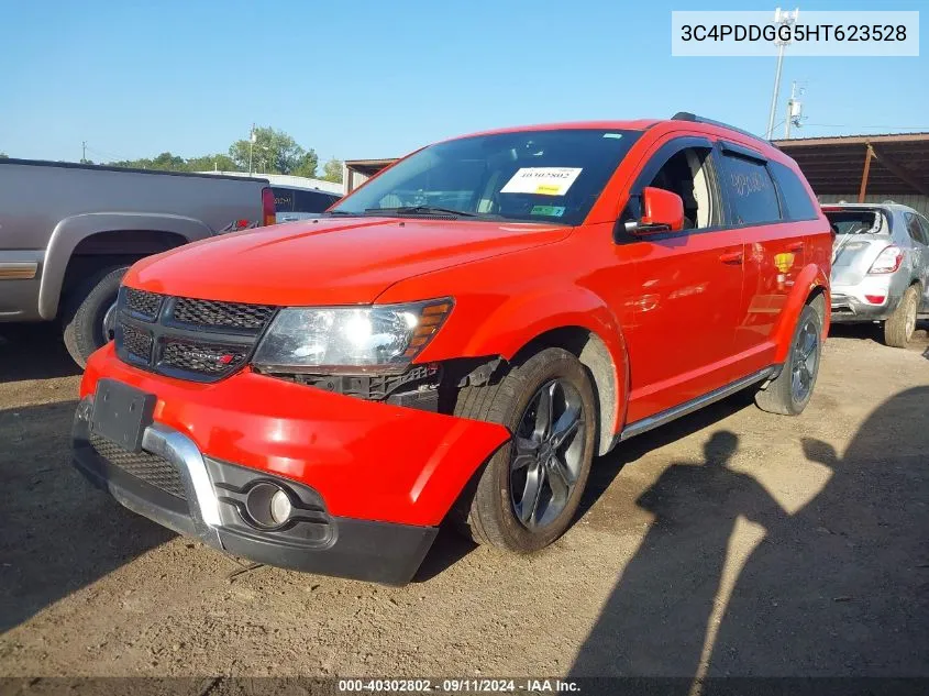 2017 Dodge Journey Crossroad Plus Awd VIN: 3C4PDDGG5HT623528 Lot: 40302802