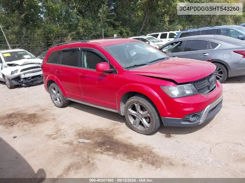 2017 Dodge Journey Crossroad Awd VIN: 3C4PDDGG5HT543260 Lot: 40307560