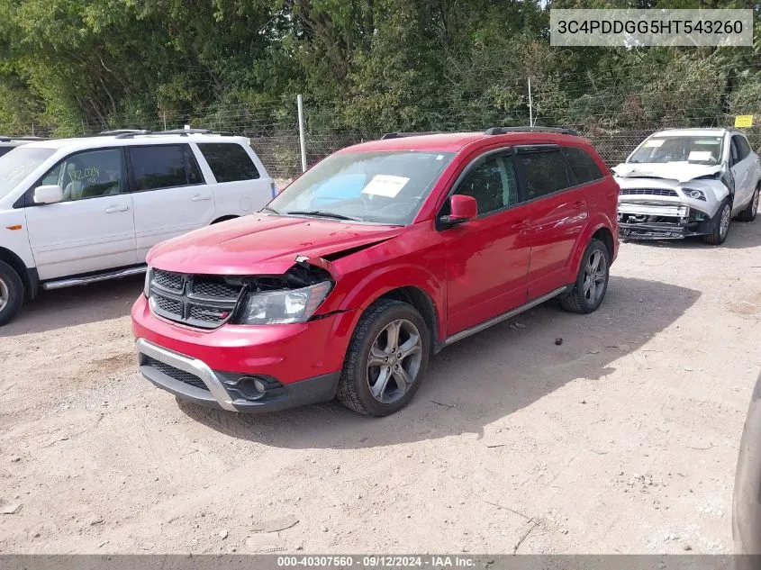 2017 Dodge Journey Crossroad Awd VIN: 3C4PDDGG5HT543260 Lot: 40307560