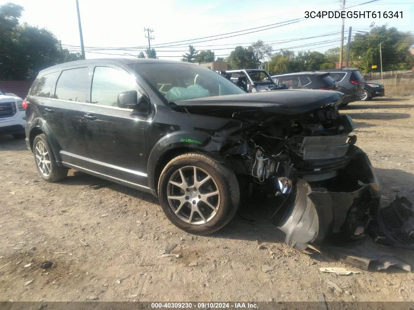 2017 Dodge Journey Gt VIN: 3C4PDDEG5HT616341 Lot: 40309230