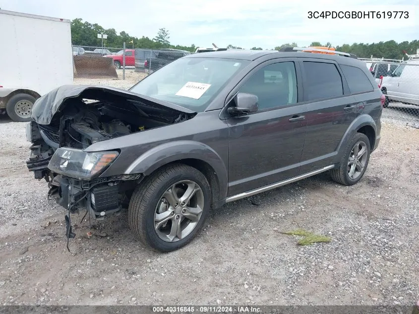 2017 Dodge Journey Crossroad Plus VIN: 3C4PDCGB0HT619773 Lot: 40316845