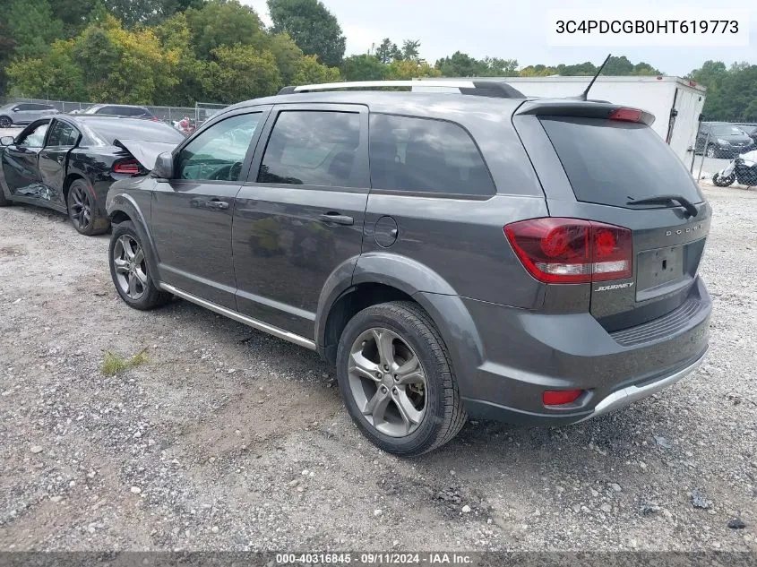 2017 Dodge Journey Crossroad Plus VIN: 3C4PDCGB0HT619773 Lot: 40316845