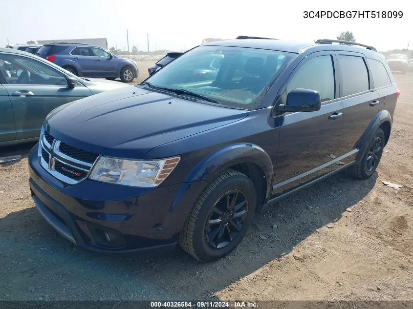 2017 Dodge Journey Sxt VIN: 3C4PDCBG7HT518099 Lot: 40326584