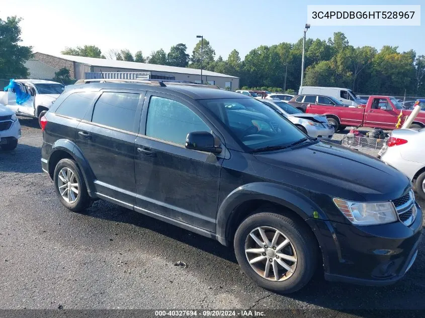 2017 Dodge Journey Sxt Awd VIN: 3C4PDDBG6HT528967 Lot: 40327694