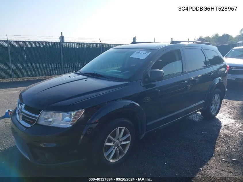 2017 Dodge Journey Sxt Awd VIN: 3C4PDDBG6HT528967 Lot: 40327694