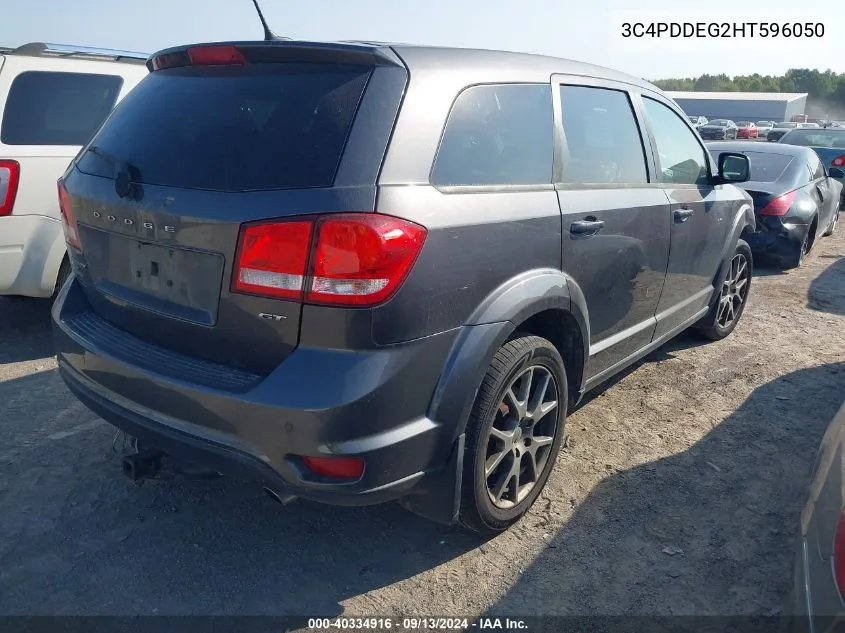 2017 Dodge Journey Gt Awd VIN: 3C4PDDEG2HT596050 Lot: 40334916