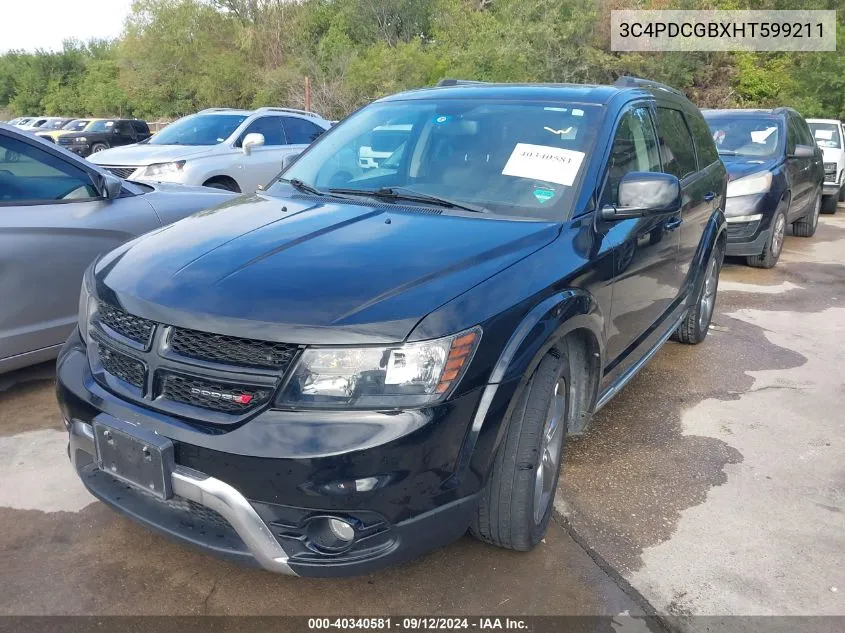 2017 Dodge Journey Crossroad Plus VIN: 3C4PDCGBXHT599211 Lot: 40340581