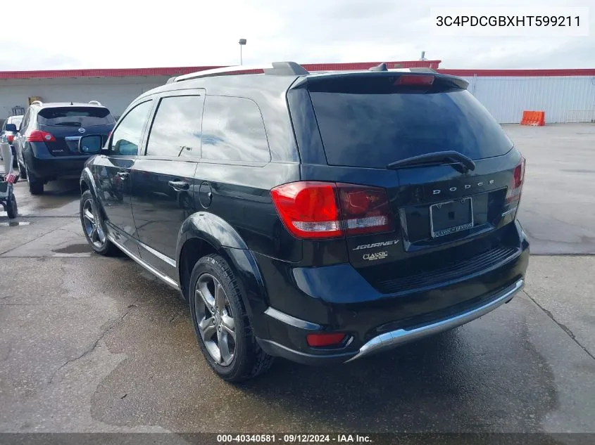 2017 Dodge Journey Crossroad Plus VIN: 3C4PDCGBXHT599211 Lot: 40340581