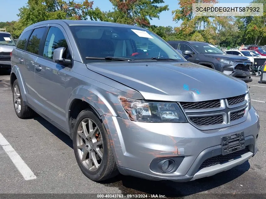 2017 Dodge Journey Gt Awd VIN: 3C4PDDEG2HT587932 Lot: 40343763