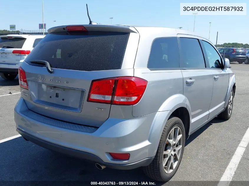 2017 Dodge Journey Gt Awd VIN: 3C4PDDEG2HT587932 Lot: 40343763