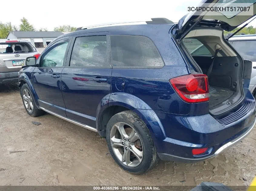 2017 Dodge Journey Crossroad Plus VIN: 3C4PDCGBXHT517087 Lot: 40365296