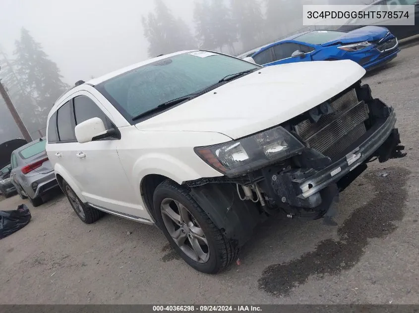 2017 Dodge Journey Crossroad VIN: 3C4PDDGG5HT578574 Lot: 40366298