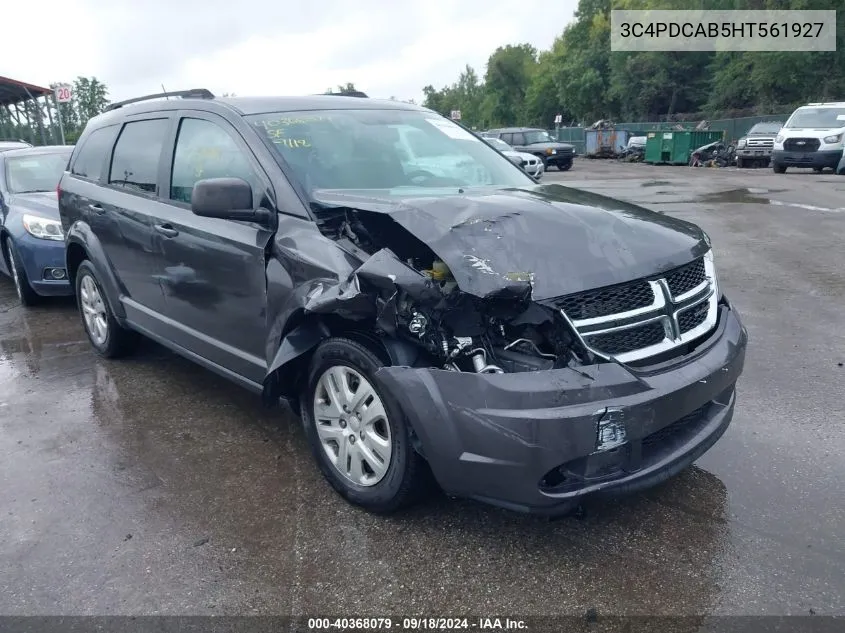 2017 Dodge Journey Se VIN: 3C4PDCAB5HT561927 Lot: 40368079