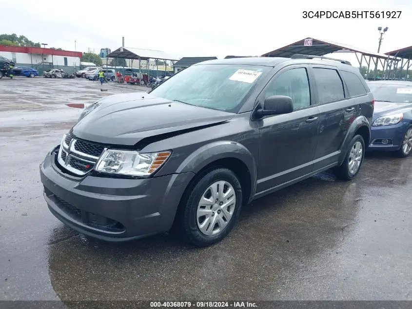 2017 Dodge Journey Se VIN: 3C4PDCAB5HT561927 Lot: 40368079