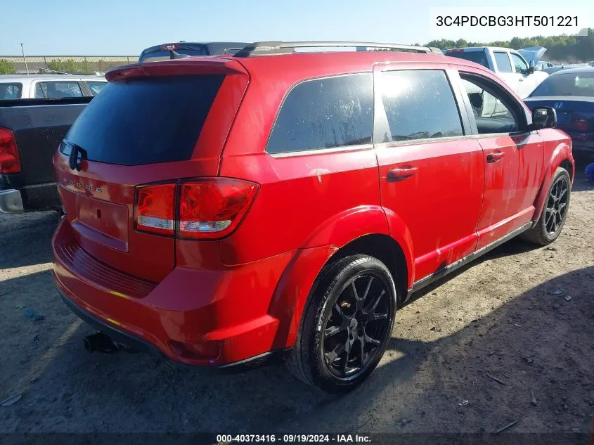 2017 Dodge Journey Sxt VIN: 3C4PDCBG3HT501221 Lot: 40373416