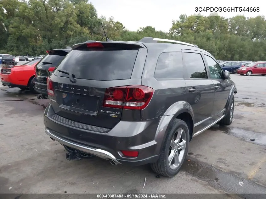 2017 Dodge Journey Crossroad Plus VIN: 3C4PDCGG6HT544668 Lot: 40387483